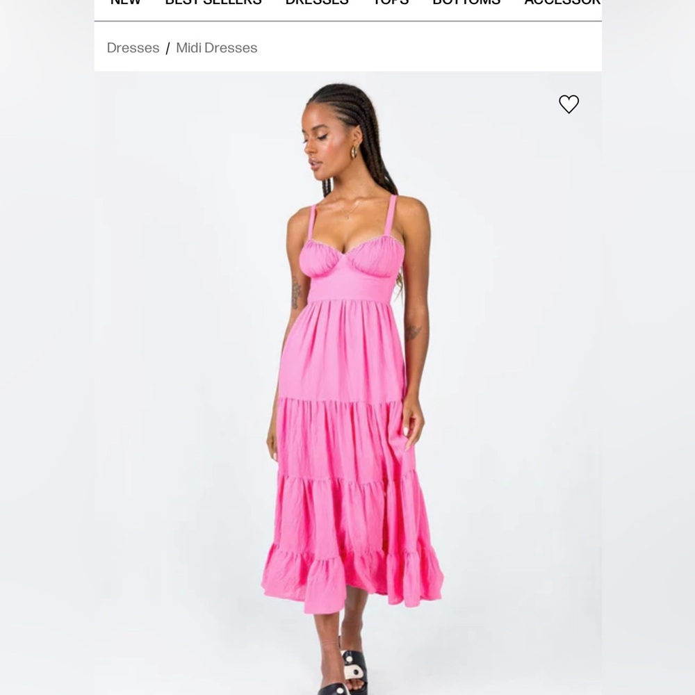 Pink Midi Dress